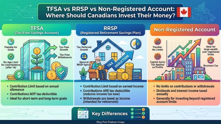 TFSA vs RRSP vs Non-Registered Account: Where Should Canadians Invest Their Money?